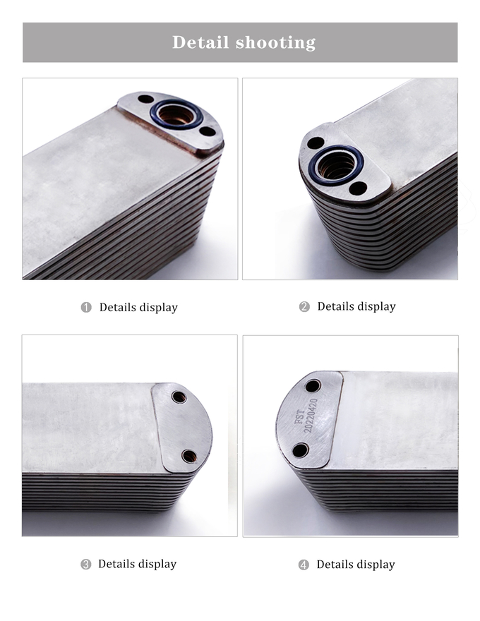 Auto Cooling System ISX15 QSX15 Engine Oil Cooler 4955830 4965482 13P ...