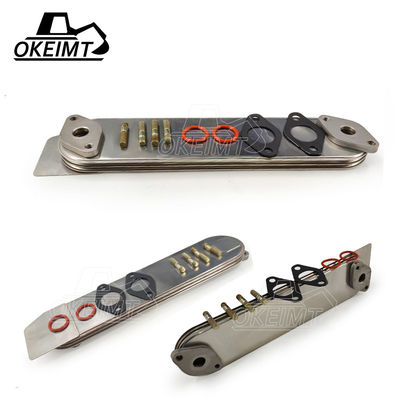 Irregular Excavator Diesel Engine Parts Radiator 4BD1 3P Oil Cooler