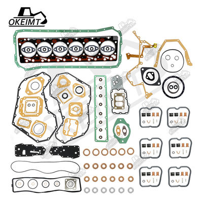 Black Engine Gasket Kits For Komatsu 6D102 S6D102 S6D102E Excavator Forklift Dozer