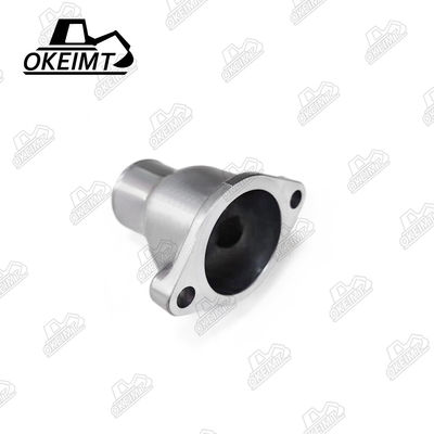 Aluminum Water Outlet Connection For 4JG1 Diesel Engine Thermostat Upper Seat Double Holes