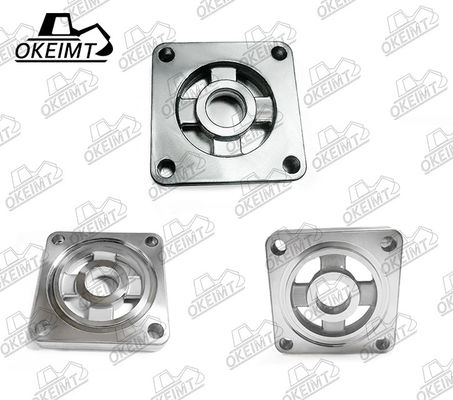 PC60-7 Oil Filter Head Square Aluminum For Excavator Engine Spare Part