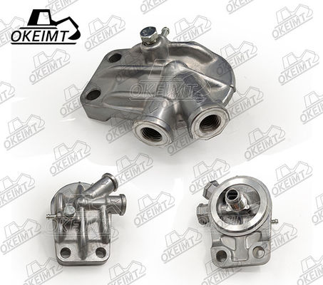 SY215-9 Diesel Fuel Filter Head Aluminum For Excavator Parts Engine