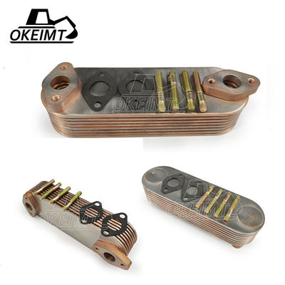 Oil Cooler For Doosan DE08 Motor 65.05606-5020 Stainless Steel Excavator cooler D1146 Oil Cooler 8P for Excavator