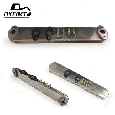 Engine Oil Cooler Assembly S6K 4P 34339-03100 Excavator Oil Cooler core 6D105