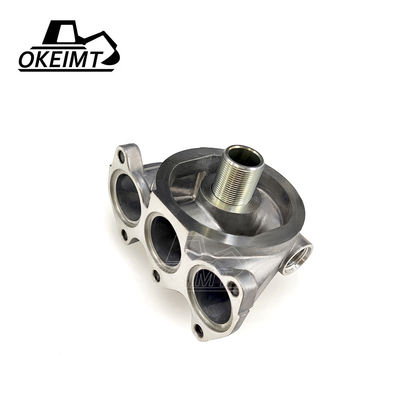 New 1R-1807 Oil Filter Head Fit For CATEE C7 Engine E325D E329D Excavator Oil Filter Head  E329D