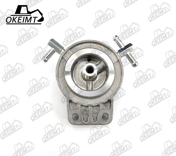 Sp149173 YANMAR Diesel Fuel Filter Head Aluminum For Excavator Engine